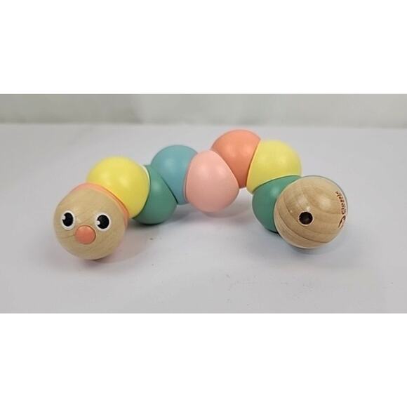 Classic World 54235 Wooden Babies, Toddlers and Kids, Twist Caterpillar (Pastel) - Picture 1 of 6